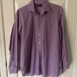 Ralph Lauren plaid long sleeves shirt in perfect condition!
